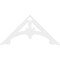Ekena Millwork Pitch Sellek Architectural Grade PVC Gable Pediment, 48"W x 24"H x 1"P (12/12) GPP048X024X100SLK - alternate 3